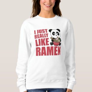 Sudadera Panda Alimentado Por Ramen Sweet Kawaii Noodle Pan