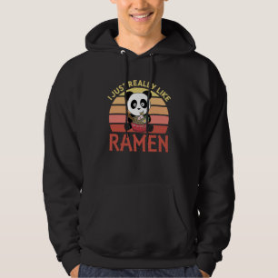 Sudadera Panda Alimentado Por Ramen Sweet Kawaii Noodle Pan