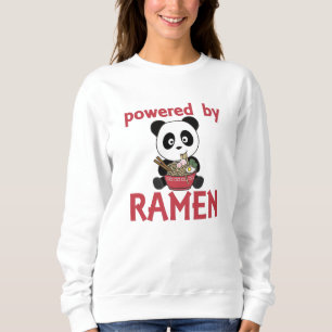 Sudadera Panda Alimentado Por Ramen Sweet Kawaii Noodle Pan