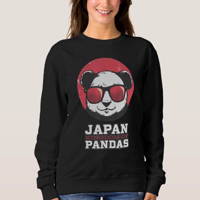 Sudadera Panda Bear Japan Kingdom Cita Gafas de sol Cute An (Anverso)