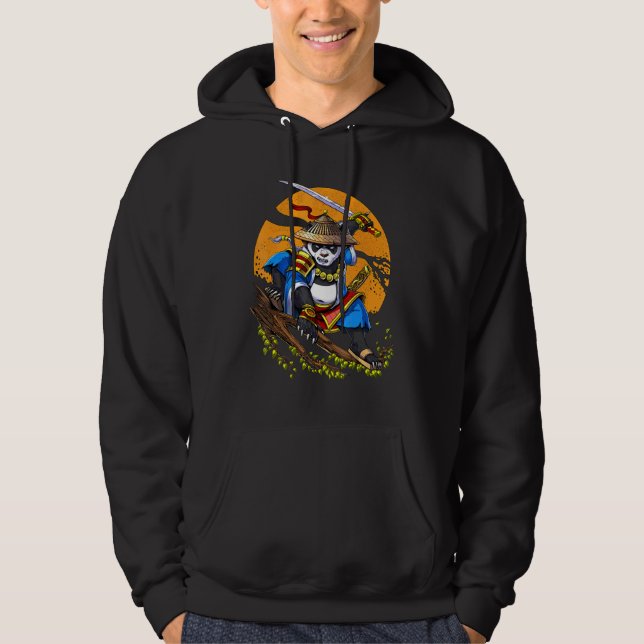 Sudadera Panda Bear Samurai Guerrero Ninja Niños Animales (Anverso)