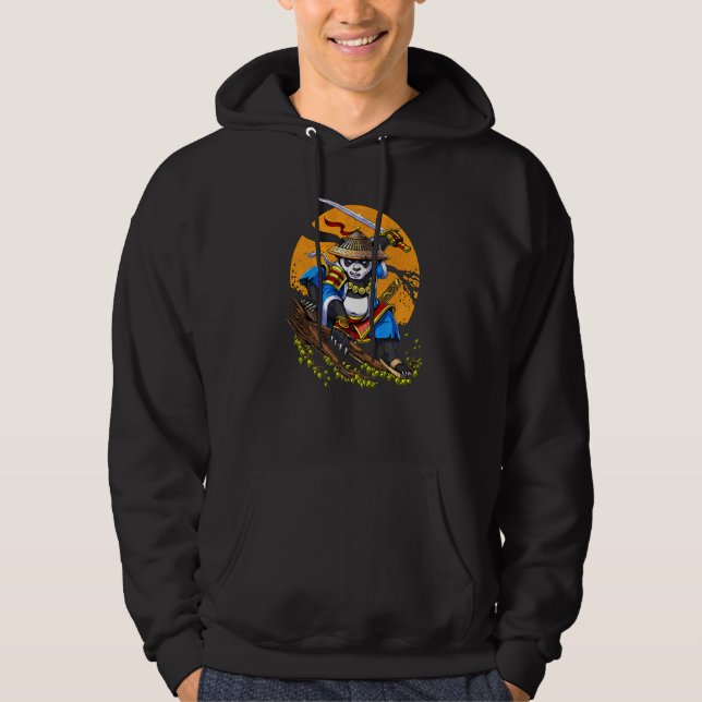 Sudadera Panda Bear Samurai Guerrero Ninja Niños Animales (Anverso)