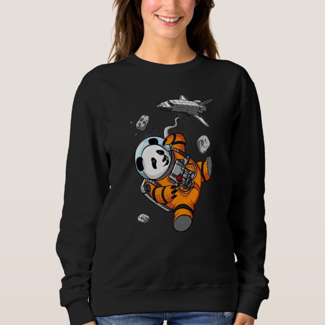 Sudadera Panda Bear Space Astronauta Animales Niños Chicas (Anverso)