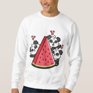 Sudadera Panda Bear Watermelón Lover Verano Fruto