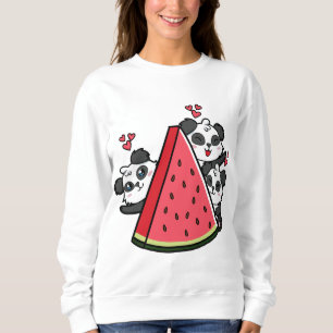 Sudadera Panda Bear Watermelón Lover Verano Fruto