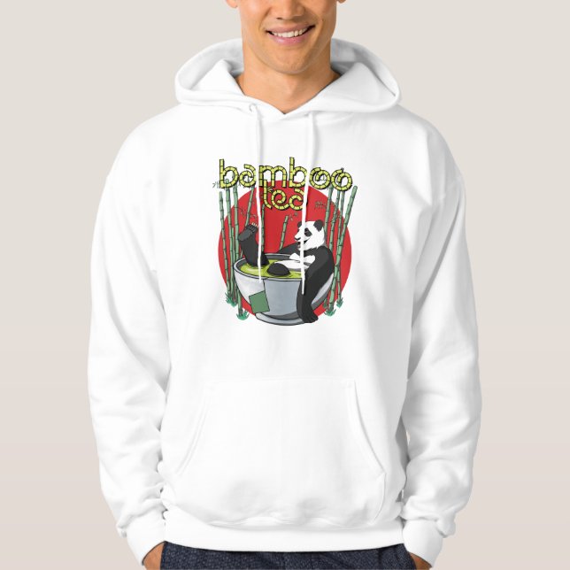 Sudadera Panda bebedor de té de bambú (Anverso)