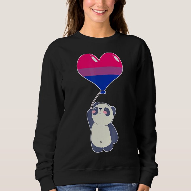 Sudadera Panda bisexual Amor no binario (Anverso)