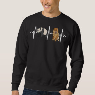 Sudadera Panda Chow Chow Heartbeat Dog