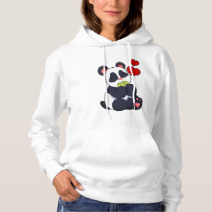 Sudadera Panda comiendo hojas