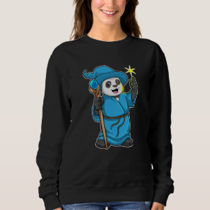 Sudadera Panda como asistente con varita mágica