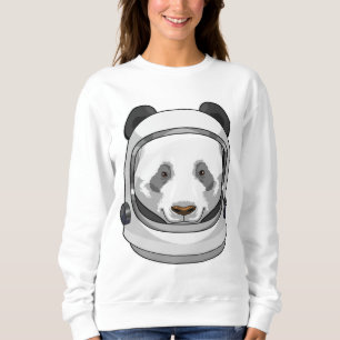 Sudadera Panda como astronauta con casco