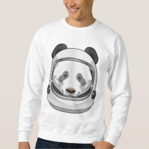 Sudadera Panda como astronauta con casco