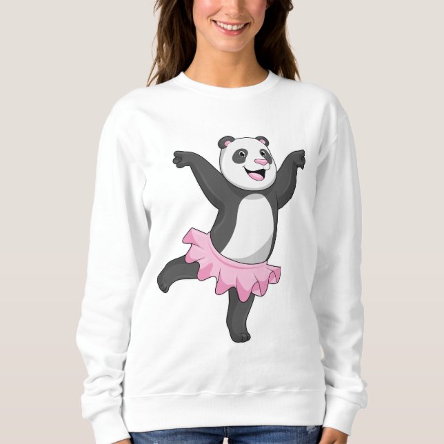 Sudadera Panda como Ballerina en el ballet (Anverso)