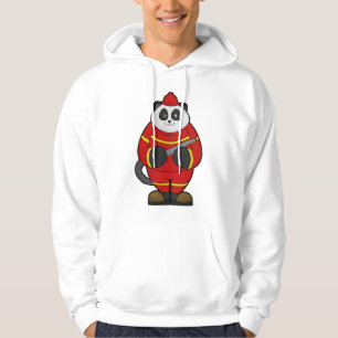 Sudadera Panda como bombero con manguera