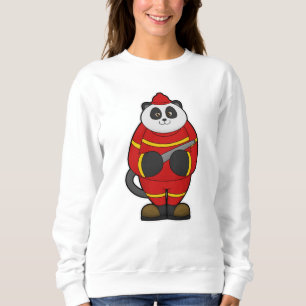 Sudadera Panda como bombero con manguera