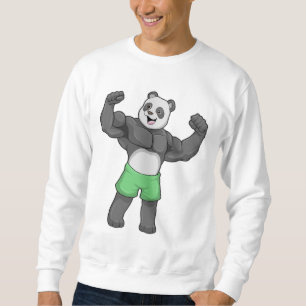 Sudadera Panda como constructora de cuerpos en Bodybuilding