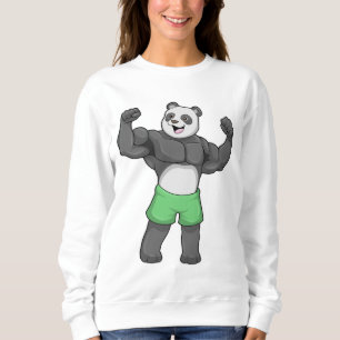 Sudadera Panda como constructora de cuerpos en Bodybuilding