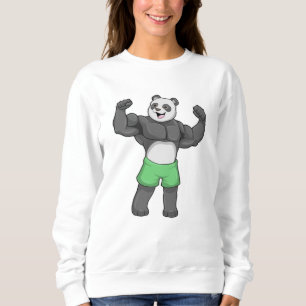 Sudadera Panda como constructora de cuerpos en Bodybuilding