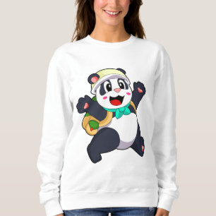 Sudadera Panda como estudiante