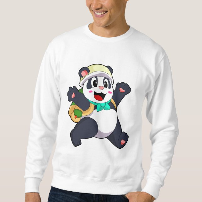 Sudadera Panda como estudiante (Anverso)