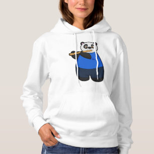 Sudadera Panda como músico con flauta