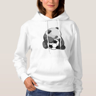 Sudadera Panda con balón de fútbol