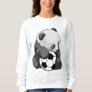 Sudadera Panda con balón de fútbol