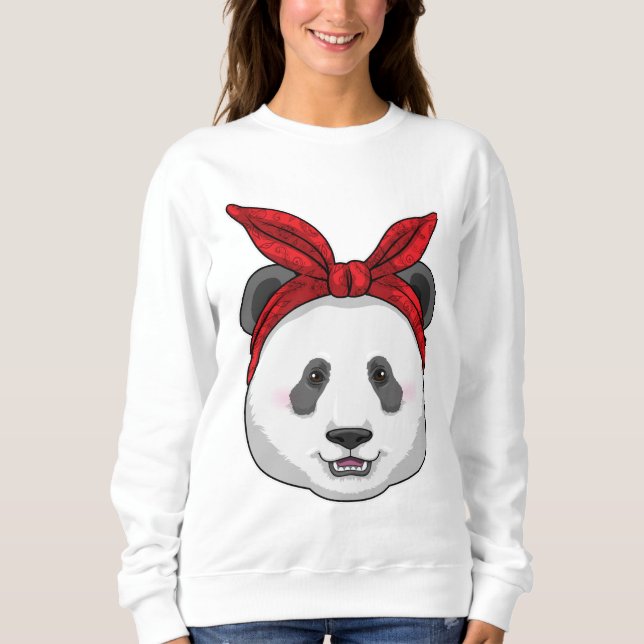 Sudadera Panda con Bandana (Anverso)
