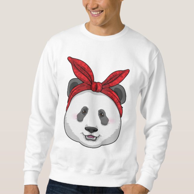 Sudadera Panda con Bandana (Anverso)