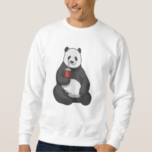 Sudadera Panda con bebida
