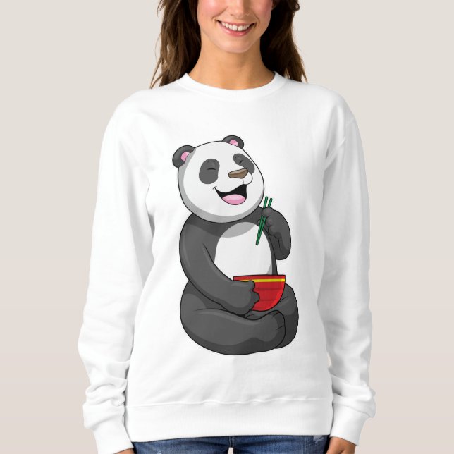 Sudadera Panda con Bowl Ramen (Anverso)