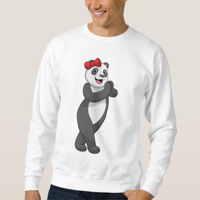 Sudadera Panda con cinta (Anverso)