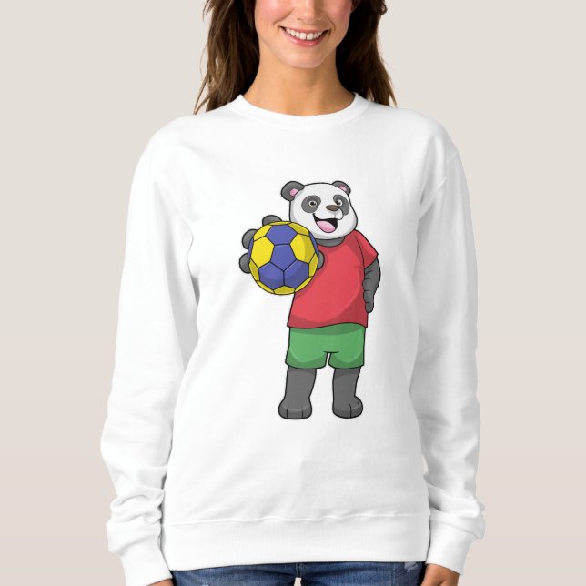 Sudadera Panda con deportes de balonmano (Anverso)