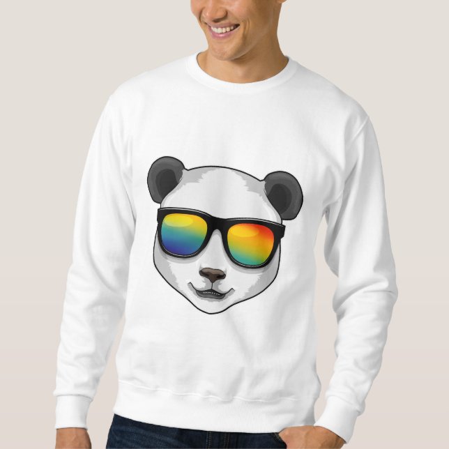 Sudadera Panda con gafas de sol (Anverso)