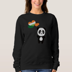 Sudadera Panda con globos irlandeses adorables animales par