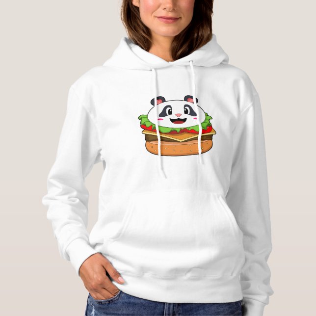 Sudadera Panda con hamburguesa (Anverso)