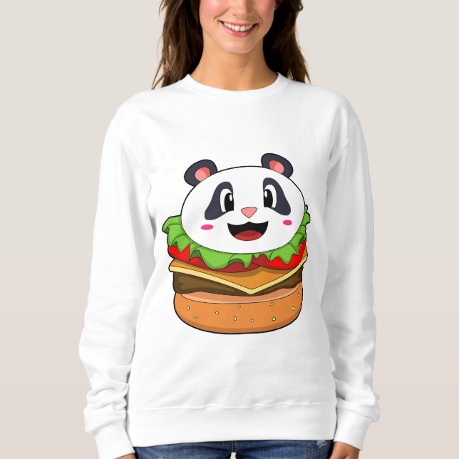 Sudadera Panda con hamburguesa (Anverso)