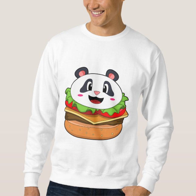 Sudadera Panda con hamburguesa (Anverso)