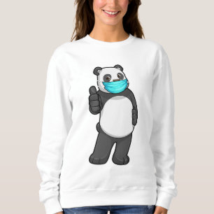 Sudadera Panda con máscara facial