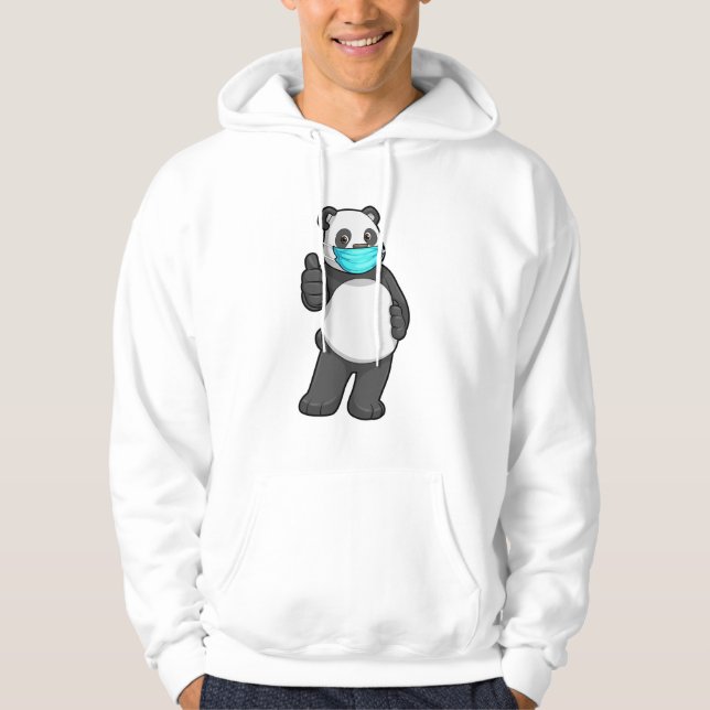 Sudadera Panda con máscara facial (Anverso)