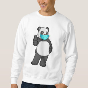 Sudadera Panda con máscara facial