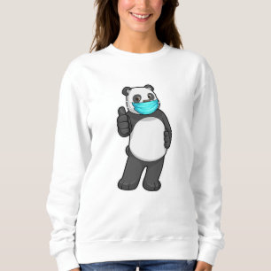 Sudadera Panda con máscara facial