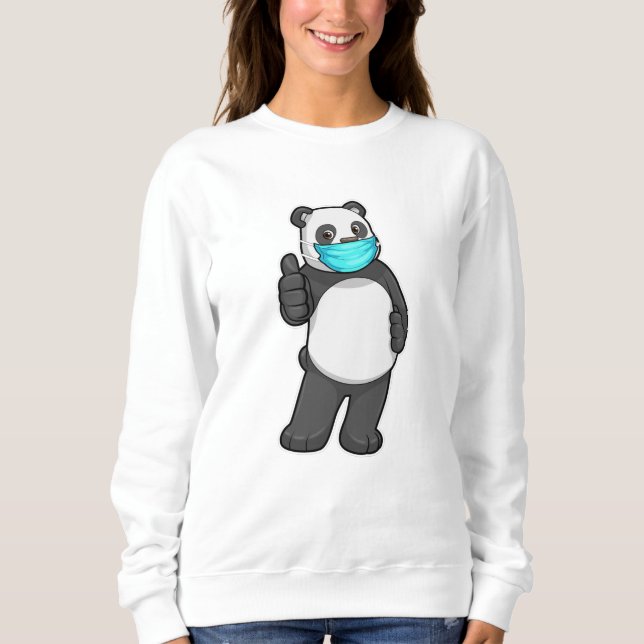 Sudadera Panda con máscara facial (Anverso)
