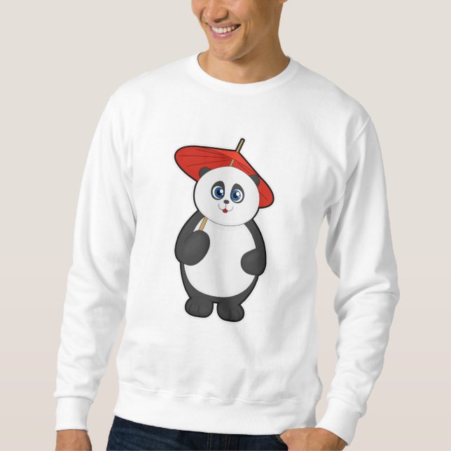 Sudadera Panda con paraguas (Anverso)