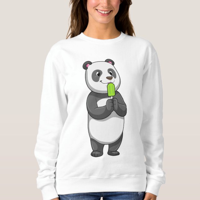 Sudadera Panda con Popsicle (Anverso)