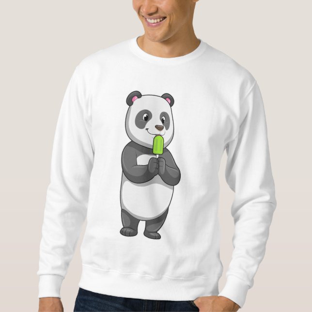 Sudadera Panda con Popsicle (Anverso)