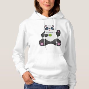 Sudadera Panda con tazón de café