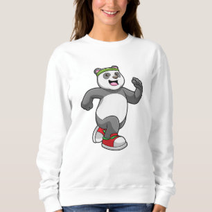 Sudadera Panda corriendo con la cabeza