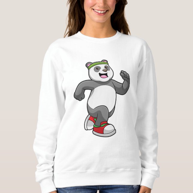 Sudadera Panda corriendo con la cabeza (Anverso)