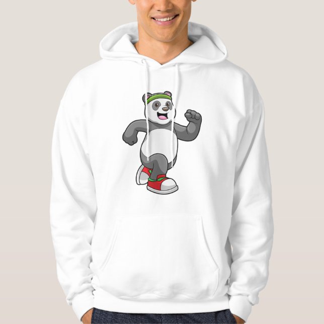 Sudadera Panda corriendo con la cabeza (Anverso)